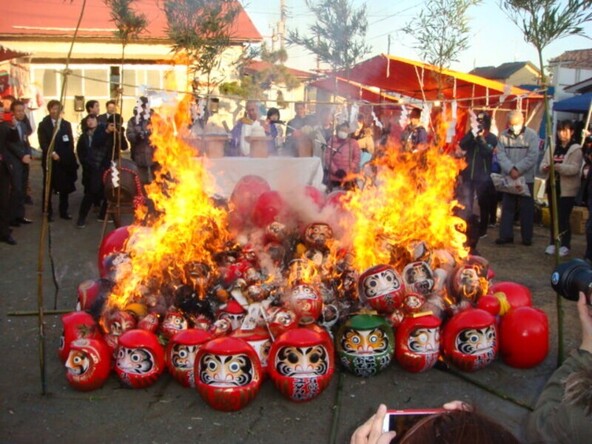 お焚き上げの様子