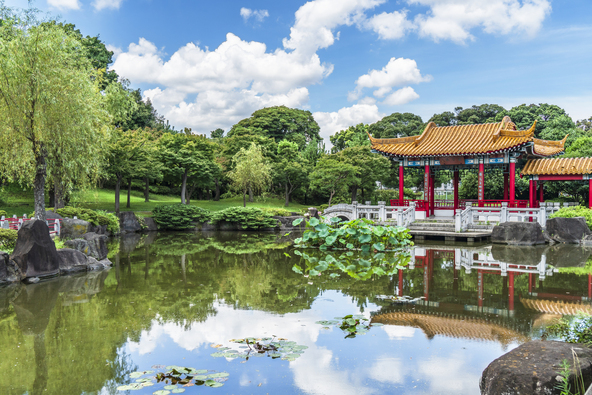 日本最大級の中国庭園「瀋秀園」