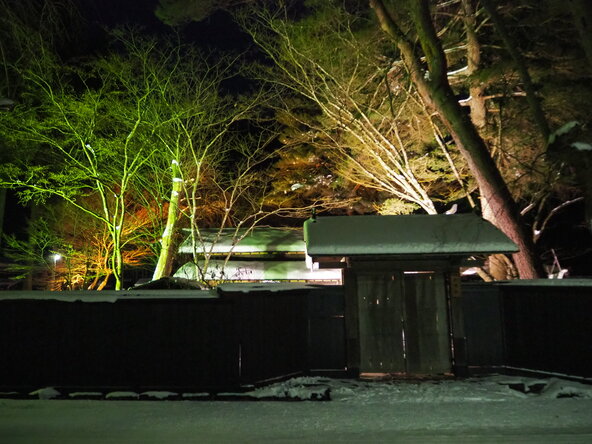 「岩橋家」冬のライトアップ