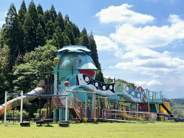 子供たちに大人気のカッパの遊具