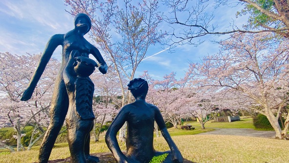 ガラッパ王国の桜が綺麗