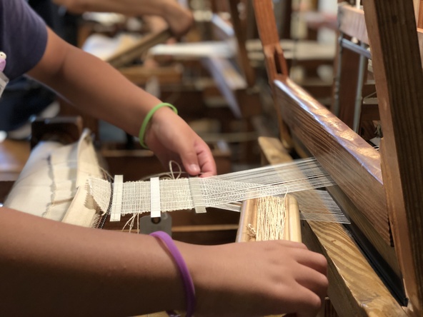 からむし織体験