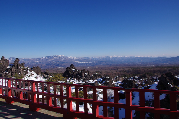 浅間山観音堂舞台からの眺望