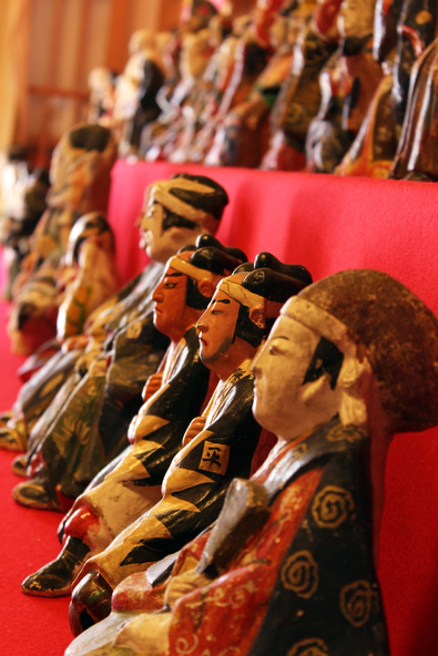 会場で見られる「土びな」