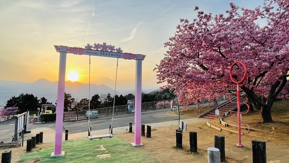 ママパパも「スカイスウィング」に乗って、絶景写真を撮影しましょう