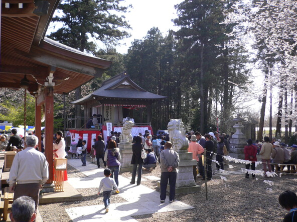 「春季例大祭」斎行時の境内の様子
