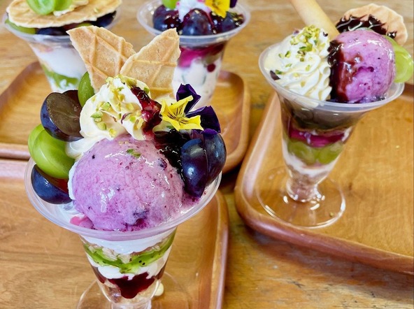 親子で楽しめる旬の味覚のパフェ作り体験