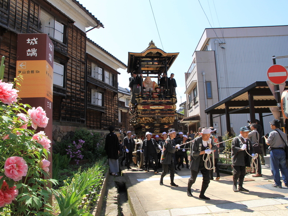 曳山はその美しさから「動く美術館」とも称されています