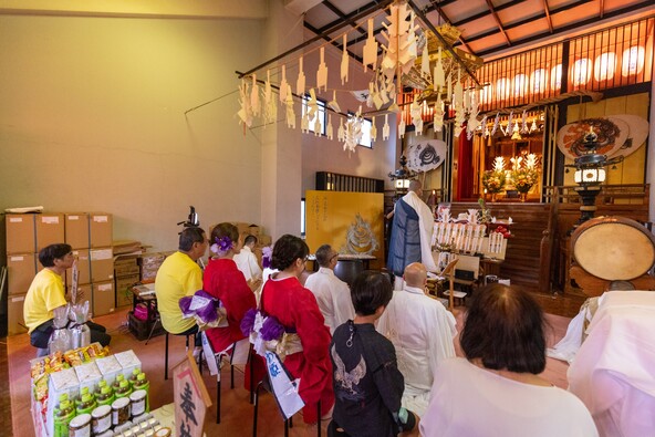「とうか大明神」の御神体の御開帳法要