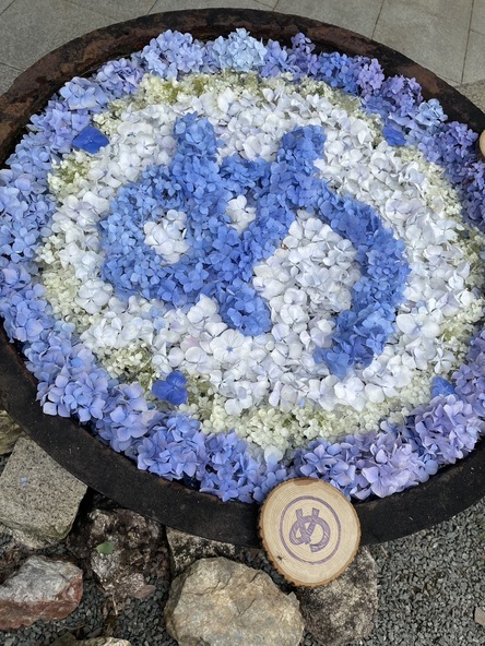 目の御利益にちなんだ「まるめ」の花手水