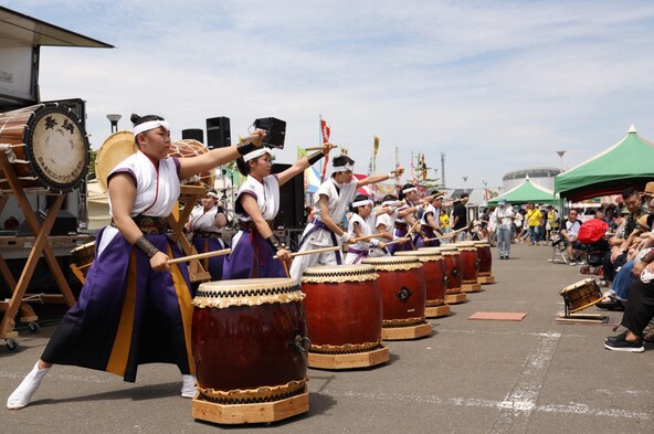 郷土芸能「栗山みのり太鼓」