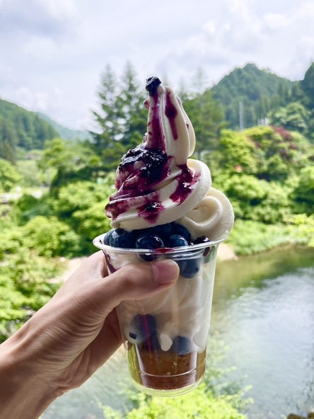 ブルーベリーパフェ