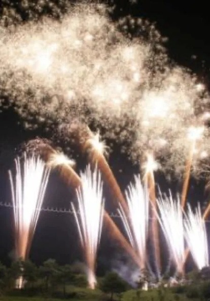 大迫力の「ひので夏まつり花火大会」