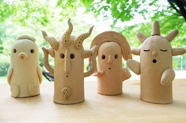 世界にひとつだけの“マイ埴輪”を作ります