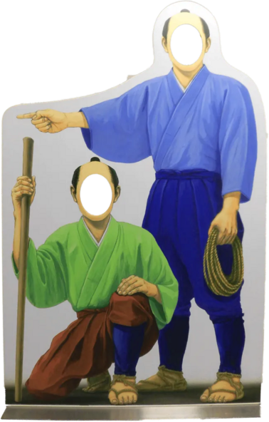 玉川兄弟になりきって写真撮影♪