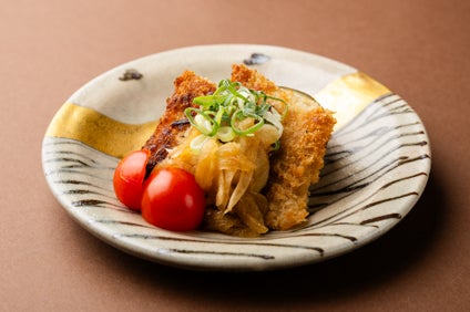 魚と日本酒 糸 ITO HEN 個室のアジの南蛮漬け（コース内提供）
