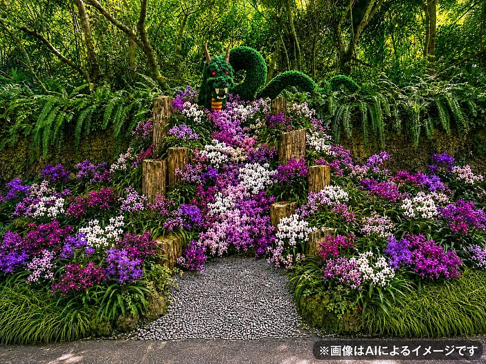 約1万輪のデンファレが咲き誇る沖縄ビオスの丘「らんの花祭り秋」が間もなく開催！