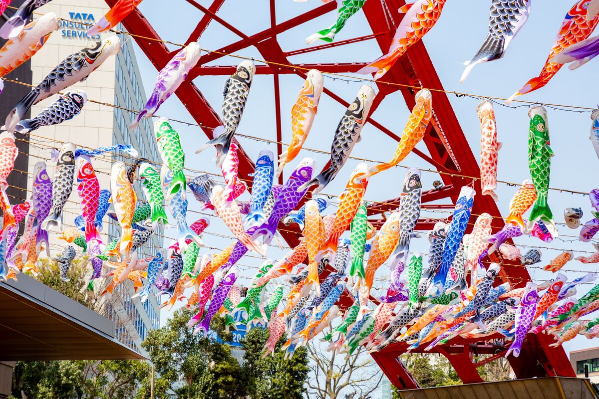 東京タワー333匹のこいのぼり（2024年） | 東京タワーで春の恒例