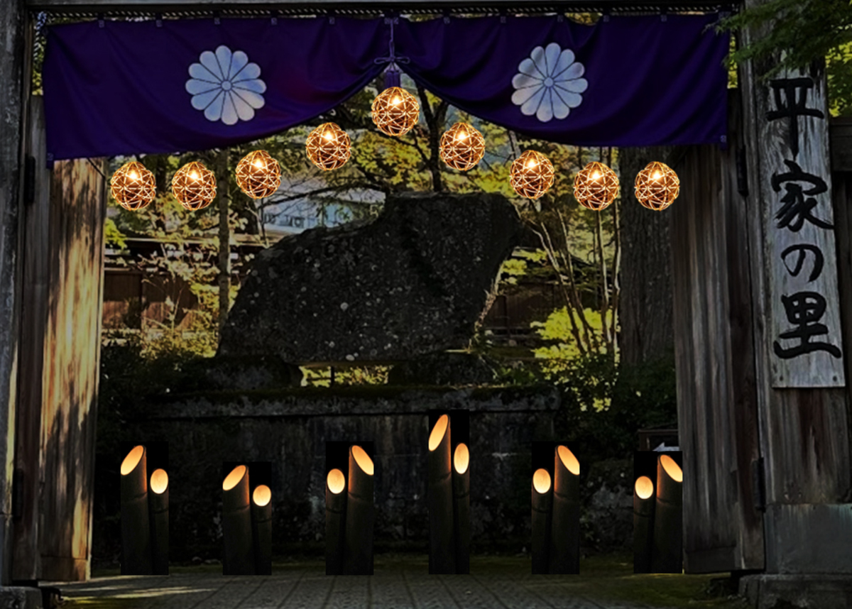 平家あかり | 幻想的な竹灯りとかまくらの競演 湯西川温泉「平家あかり