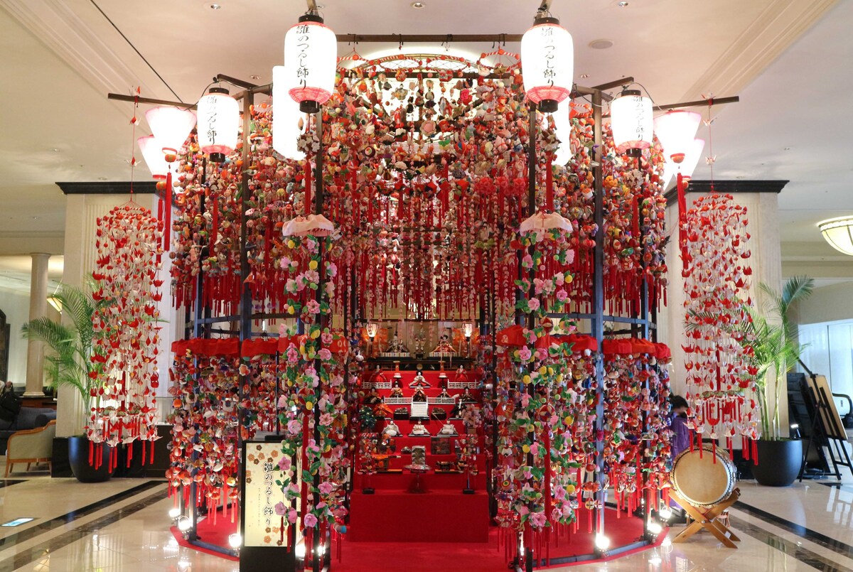 名古屋マリオットアソシアホテル 雛のつるし飾り（2025年） | 名古屋の