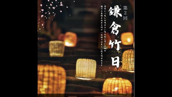 第2回 鎌倉竹日 | 北鎌倉・浄智寺「鎌倉竹日」開催！ 竹アートと光の