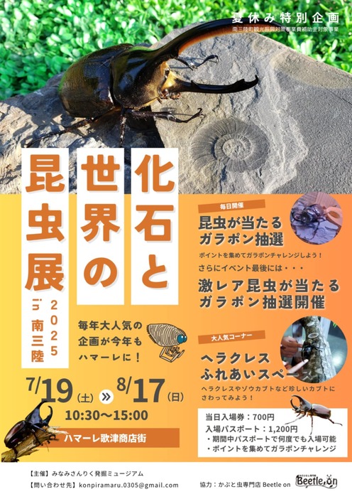 化石と世界の昆虫展2025in南三陸