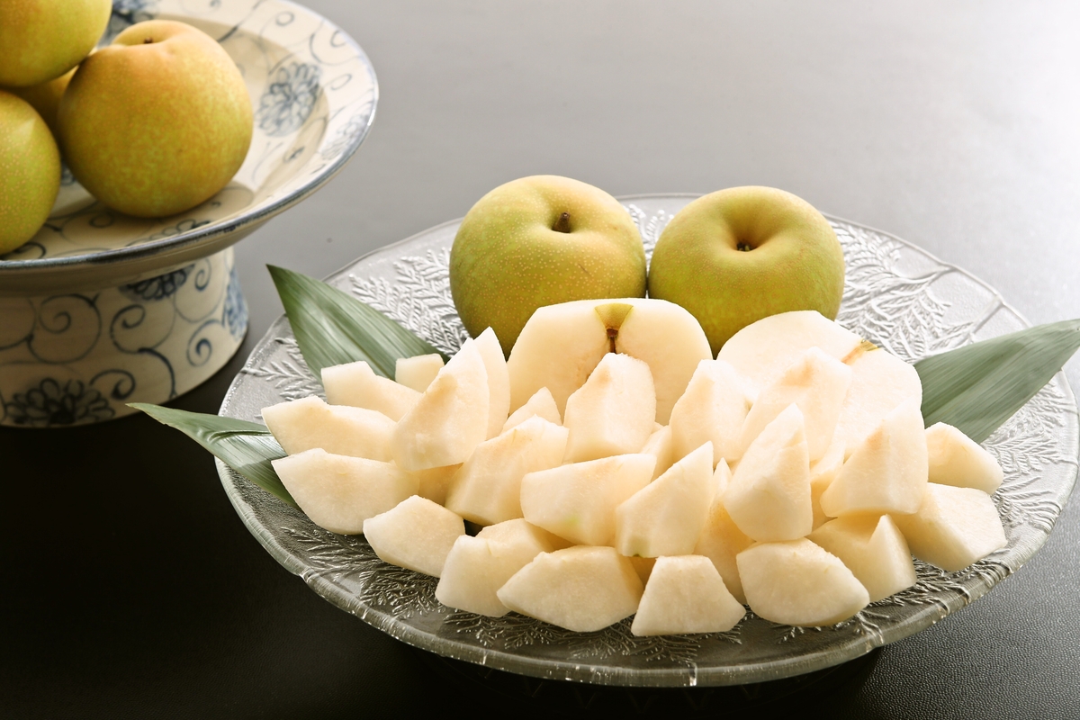 鳥取県名産の梨を思う存分食べ放題 秋の高原で家族みんなで梨づくし