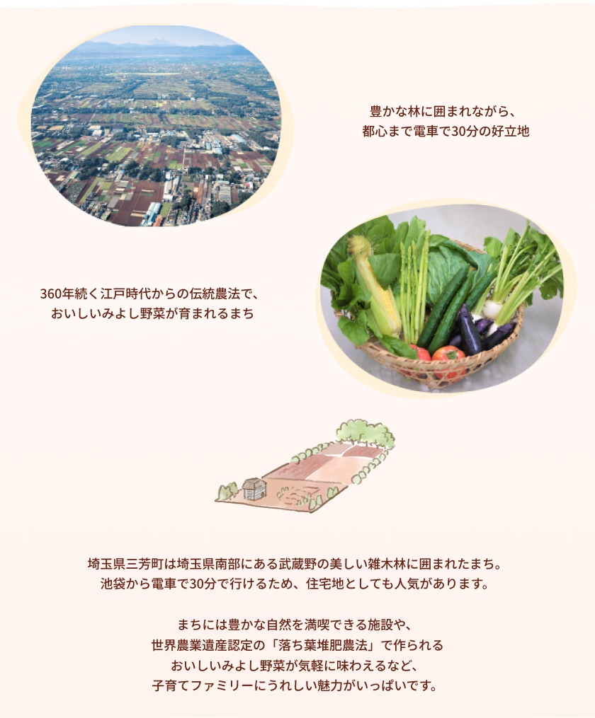 三芳町の導入部分です